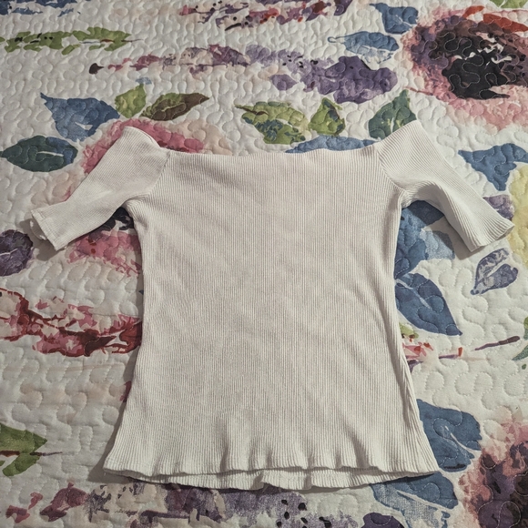 H & M ribbed off shoulder top - Picture 2 of 4